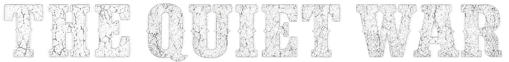 The Quiet War header logo — men's graphic apparel brand